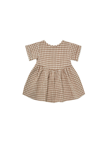 brielle dress | cocoa gingham
