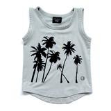 Palm Tree Tank - Seafoam Grey