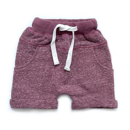 Washed Harem Short - Plum
