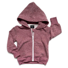 Washed Zip Hoodie - Plum