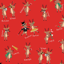 rollicking reindeer holiday modal magnetic footie