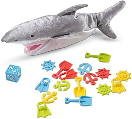 Melissa & Doug Shark Bait Game With Zippered Plush Shark