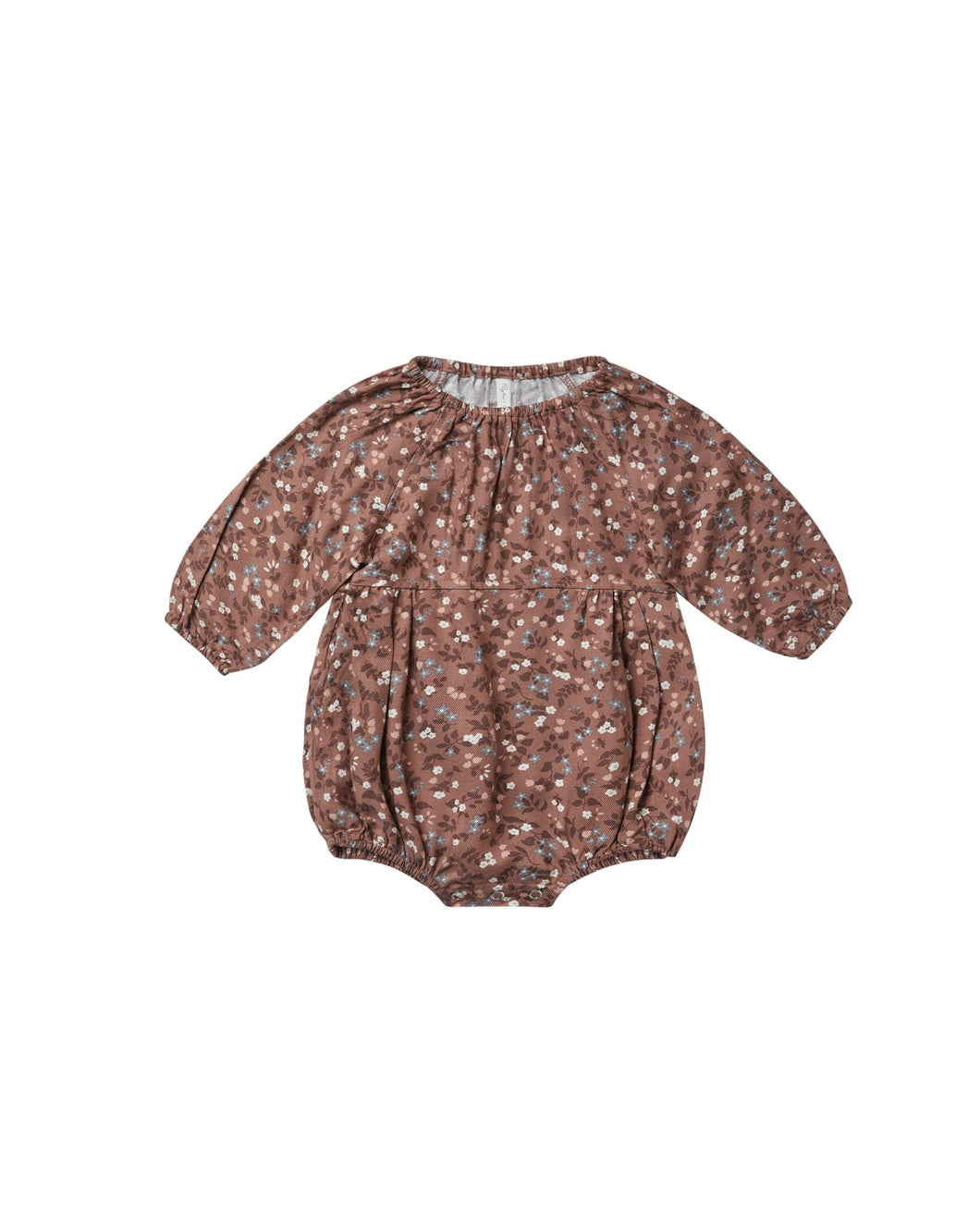 longsleeve bubble romper || winter garden